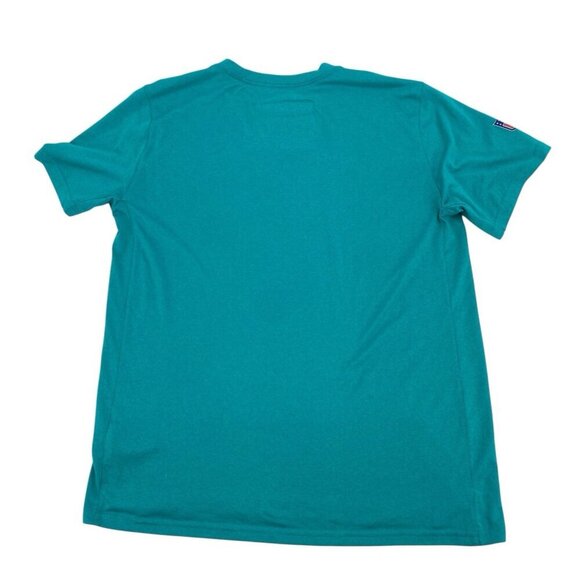 MIAMI DOLPHINS TEAM ISSUED ON FIELD AQUA DRI-FIT SHIRT SIZE LARGE - Picture 2 of 10
